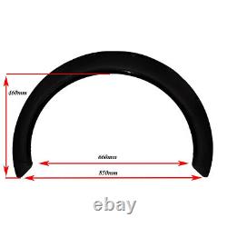 +100mm Wide Universal Fender Flares Wheel Arch Extension Arches Trims dirft drag
