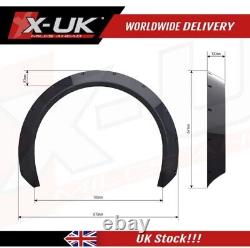 2X 3.9 10cm Universal Flexible Car Fender Flares Extra Wide Body Wheel Arches