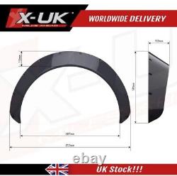 2X 5.9 15cm Universal Flexible Car Fender Flares Extra Wide Body Wheel Arches