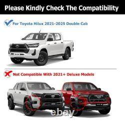 30mm Wide Body Wheel Arches Mudguard Black For Toyota Hilux MK9 2021-2025 UK