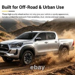 30mm Wide Body Wheel Arches Mudguard Black For Toyota Hilux MK9 2021-2025 UK