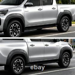 30mm Wide Body Wheel Arches Mudguard Black For Toyota Hilux MK9 2021-2025 UK