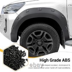 30mm Wide Body Wheel Arches Mudguard Black For Toyota Hilux MK9 2021-2025 UK