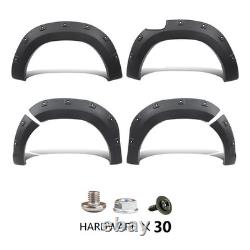 30mm Wide Body Wheel Arches Mudguard Black For Toyota Hilux MK9 2021-2025 UK