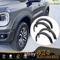 35MM Wide Wheel Arch Kit Fender Flares Styling For Ford Ranger 2023-2025 Black