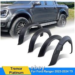 35mm Wide Wheel Arches Extensions Kit For Ford Ranger 2023-2024 T9 Matte Black