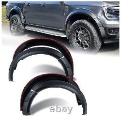 35mm Wide Wheel Arches Extensions Kit For Ford Ranger 2023-2024 T9 Matte Black