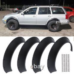 4PCS 3.5 Fender Flares Extra Wide Body Kit Wheel Arches For VW Jetta MK3 Golf