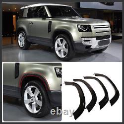 4PCS ABS Gloss Black Wide Wheel Arches For Land Rover Defender 90 2020-2022