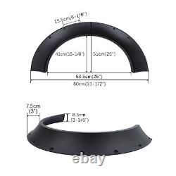 4PCS Car Fender Flares Extension Wheel Arch Wide Kit For Subaru Impreza WRX STI