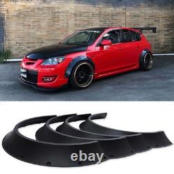 4PCS/Set Car Fender Flares Extra Wide Body Kit Wheel Arches Cover For Mazda 3 6