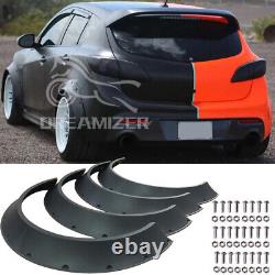 4Pcs 4.5 Fender Flares Extra Wide Body Wheel Arches For Mazda 3 Mazdaspeed 3 6