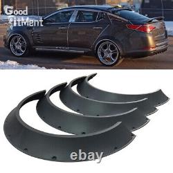 4Pcs 800mm Car Fender Flares Extra Wide Body Wheel Arches Black For Kia Optima