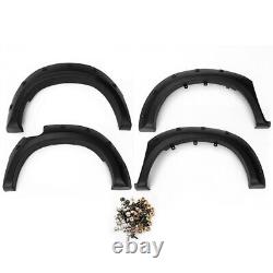 4Pcs Black Wide Wheel Arches Fender Flares Body Kit For Toyota Hilux Vigo 05-14