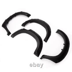 4Pcs Black Wide Wheel Arches Fender Flares Body Kit For Toyota Hilux Vigo 05-14