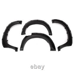 4Pcs Black Wide Wheel Arches Fender Flares Body Kit For Toyota Hilux Vigo 05-14