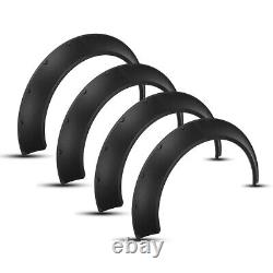 4Pcs Fender Flares Extra Wide Body Wheel Arches 4.5'' For Fiat 500 Abarth Panda