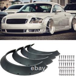 4Pcs Fender Flares Extra Wide Body Wheel Arches For Audi TT MK1 MK2 RS A4 A5 A6