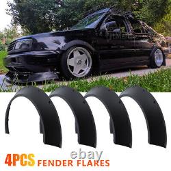 4Pcs Fender Flares Flexible Extra Wide Body Wheel Arches 4.5'' For VW Jetta GTI