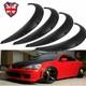4pcs Flexible Car Fender Flares Extra Wide Body Wheel Arches Universal Black