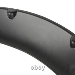 4Pcs Flexible Car Fender Flares Extra Wide Body Wheel Arches Universal Black