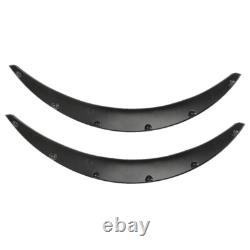 4Pcs Flexible Car Fender Flares Extra Wide Body Wheel Arches Universal Black
