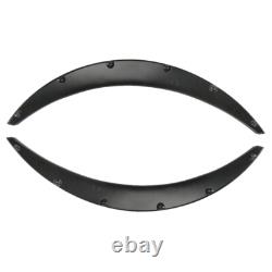 4Pcs Flexible Car Fender Flares Extra Wide Body Wheel Arches Universal Black