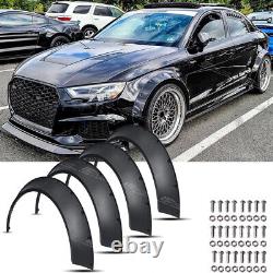 4Pcs For Audi A3 RS3 A4 S4 A4 A5 A6 Fender Flares Extra Wide Body Wheel Arches