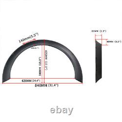 4X 3 Fender Flares Extra Wide Body Kit Wheel Arches Protector For Cadillac CTS