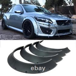 4X Car 3 Fender Flares Extra Wide Wheel Arches Protector For Volvo C30 V40 V50