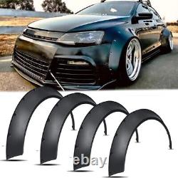 4X Fender Flares Extra Wide Body Kit Wheel Arches For VW Golf Jetta MK4 MK5 MK6