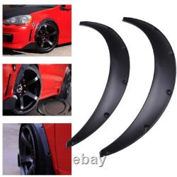 4X Flexible Fender Flares Arch Extra Wide Wheel Arches For VW Caddy MK1 MK2 Golf