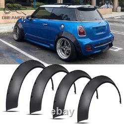 4X Flexible Fender Flares Extra Wide Wheel Arches For Mini Cooper S R53 R56 R58