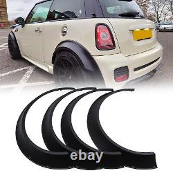 4X For Mini Cooper S R53 R56 R58 Fender Flares Extra Wide Body Kit Wheel Arches