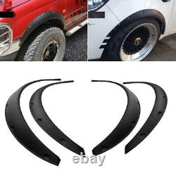 4pcs 2.75/70mm Fender Flares Extra Wide Body Wheel Arches Flexible Universal