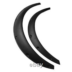 4pcs 2.75/70mm Fender Flares Extra Wide Body Wheel Arches Flexible Universal