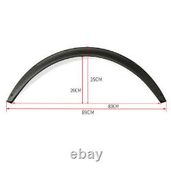 4pcs 2.75/70mm Fender Flares Extra Wide Body Wheel Arches Flexible Universal