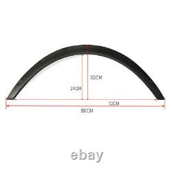 4pcs 2.75/70mm Fender Flares Extra Wide Body Wheel Arches Flexible Universal