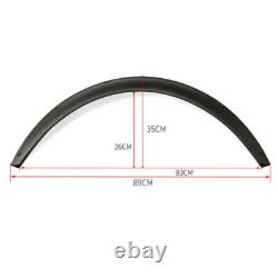 4pcs 2.75/70mm Fender Flares Extra Wide Body Wheel Arches Universal Flexible