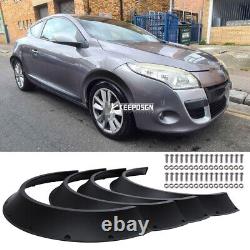 4pcs 3.5 Fender Flares Extra Wide Body Wheel Arches For Renault Megane MK2 MK3