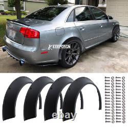 4pcs 4.5 Fender Flares Extra Wide Body Kit Wheel Arches For Audi A4 A3 S3 RS3