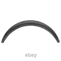 4pcs 90mm 3.5in Flexible Fender Flares Wide Wheel Brow Arches Splatter Guards