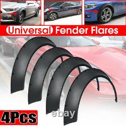 4pcs Universal Car Wide JDM Fender Flares Wheel Arch Extensions PP Polyurethane