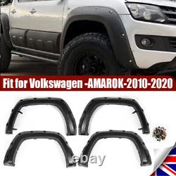 4pcs Wide Body Front & Rear Wheel Arch Fender Flare Kits For Vw Amarok 2010-2020