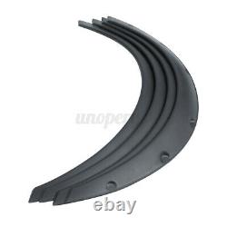 4x 2'' 50mm Universal JDM Fender Flare Widened Wide Body Wheel Arch ABS Car