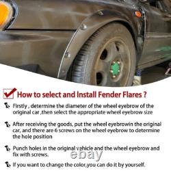 4x 3.5 Car Fender Flares Extra Wide Body Wheel Arches For Volkswagen Passat B5