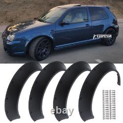 4x 4.5 Fender Flares Extra Wide Body Kit Wheel Arches For VW GOLF MK4 MK5 MK6