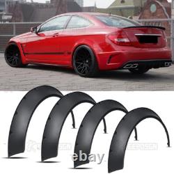 4x Car Fender Flares Extra Wide Body Wheel Arches For Mercedes-Benz W204 C63 AMG