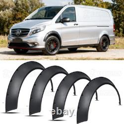 4x Fender Flares Extra Wide Body Kits Wheel Arches Cover For Mercedes Benz Vito