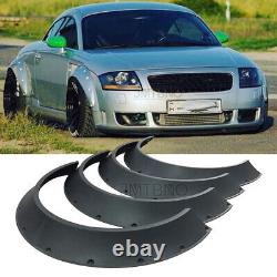 4x Fender Flares Extra Wide Body Wheel Arches 4.5'' For Audi TT MK1 MK2 RS3 RS4